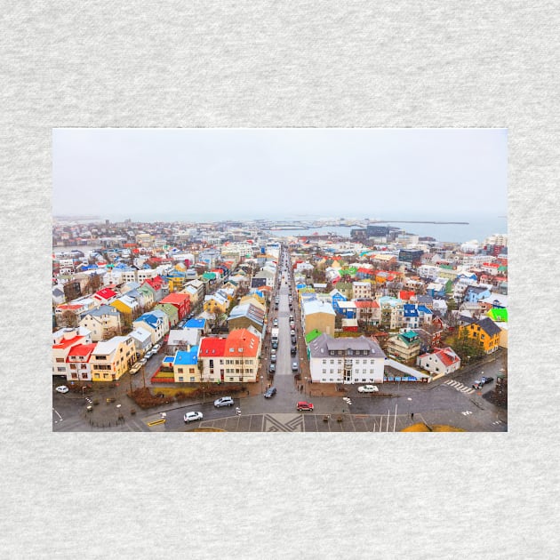 Reykjavik rooftop landscape by GrahamPrentice